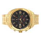 Relógio Technos Do Flamengo Dourado Luxo
