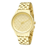 Relógio Technos Dourado Feminino Fashion Clássico 2035lwm 4x