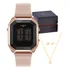 Relógio Technos Feminino Digital Rosé + Kit Colar E Brincos