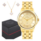 Relógio Technos Feminino Dourado Fashion 50m Água