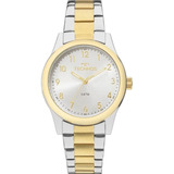 Relógio Technos Feminino Prata Dourado Boutique