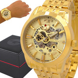 Relógio Technos Masculino Automático Dourado 1