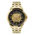 Relógio Technos Masculino Dourado Automático Esqueleto Luxo Cor Do Fundo Preto