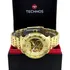 Relógio Technos Masculino Dourado Automatico Open Heart Luxo
