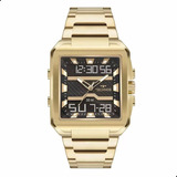 Relógio Technos Masculino Ts Digiana Dourado Original Luxo