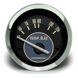 Relógio Temperatura Óleo Fusca 52 Mm Bege Cronomac