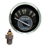 Relógio Temperatura Óleo Fusca 52 Mm Completo Bege Cronomac
