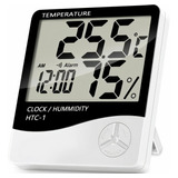 Relógio Temperatura Umidade Termo higrômetro Digital