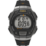 Relógio Timex Ironman Triathlon Masculino Digital T5k821 Cor Da Correia Preto Cor Do Bisel Preto Cor Do Fundo Positivo