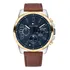 Relógio Tommy Hilfiger 1791561 Marrom Masculino, Cor Do Bisel, Cor De Fundo Dourado, Cor De Fundo, Cinza Escuro