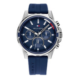 Relógio Tommy Hilfiger 1791791 Masculino 44mm Borracha Azul