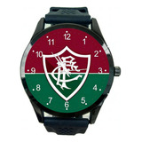 Relógio Tricolor Fluzão De Pulso Unissex Futebol Escudo T24