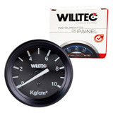 Relógio Universal Pressão Oleo Willtec Mecan  60mm 10kg 12m