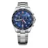Relógio Victorinox Masculino Fieldforce Swiss Army 241901 Cor Da Correia Prateado Cor Do Bisel Azul Cor Do Fundo Azul