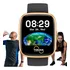 Relógio X-watch Inteligente Smartwatch Rose Gold Xswuqpi001a Pulseira Preto