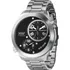 Relógio X-watch Masculino Prata De Pulso Grande Original Cor Da Correia Prateado Cor Do Bisel Prateado Cor Do Fundo Preto