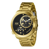 Relógio X-watch Masculino Xmgst001 P2kx Oversized Dourado