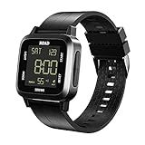 Relógios Digitais Masculinos Relógios De Pulso Masculinos Pulseira De Relógio Esportivo Moda à Prova D'água Esportes Ao Ar Livre Relógio Digital Capa De Metal Display Lcd Com Despertador, Cronômetro, Calendário, Função De Contagem Regressiva, Preto 2, Digitais