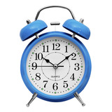 Reloj De Mesa Analógico Aguia Power Vintage Alto Metal Presente Mesa Antigo Decorativo Despertador Azul