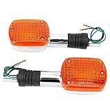 Reminnbor Luzes De Seta Indicadores De Motocicleta Lâmpada De Sinal Intermitente 2 Peças Lâmpadas De Advertência SHADOW VT VLX 400 600 750 1100 CMX250 MAGNA 8 Mm