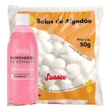 Removedor De Esmalte Com Hidratante Farmax 500ml Algodão