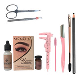 Rena Menela Profissional Lápis Dermatografico Sobrancelha Cor Castanho Escuro