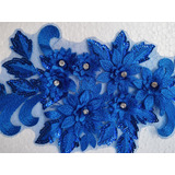Renda Bordada Com Flores