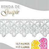 Renda De Guipír Chl 592 Peça Com 13 7 Metros varias Cores Cor Branco 101 