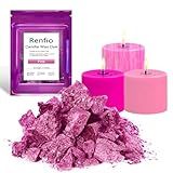Renfio Corante De Vela 60 G Corante Rosa Para Cera De Soja Corante De Cera Altamente Concentrado Para Fabricação De Velas Blocos A Granel Velas Coloridas Tealight Colorir Corantes Chips Kit