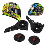 Reparo Kit Suporte Viseira Capacete Ls2 Ff358 ff396 ff322