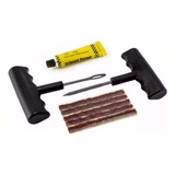 Reparo Pneu Sem Câmera Furado Carro Moto 9 Pçs Profissional