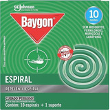 Repelente Baygon Espiral Caixinhas 10 Espirais Fumaça