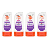 Repelente De Insetos Off Kids Infantil Criança 4x200ml Loção