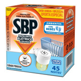 Repelente Elétrico Líquido Sbp 45noites Suave Aparelho refil