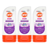 Repelente Infantil Off Kids 200ml Cheirinho Gostoso 3 Uni