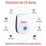Repelente Ultrasônico Original Mata Baratas Mosquitos Ra