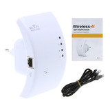 Repetidor De Sinal Wifi Wireless Expansor Roteador 300mbps Cor Branco 220v
