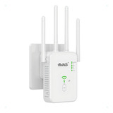 Repetidor De Wifi 4 Antenas Amplificador Sinal Potente Cor Branco 110v 220v