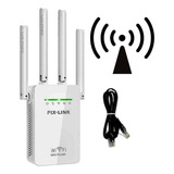 Repetidor E Amplificador De Sinal Wifi 2800 Mbps 4 Antenas