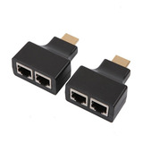 Repetidor Extensor De Sinal Hdmi 30 Ate 30m Via Rede Rj45