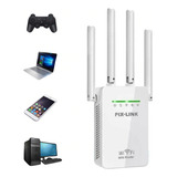 Repetidor Wi fi 2800m 4 Antenas Amplificador De Sinal Bivolt
