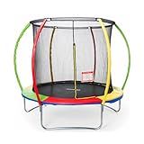 Replay Kids Cama Elástica Pula Pula Trampolim 1 83m Com Rede E Lona Até 80 Kg Multicolorida