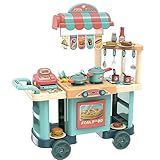 Replay Kids Cozinha Infantil Bancada Food Truk- Forno E Fogão Com Acessórios E Caixa Registradora- Multicolorida