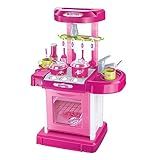 Replay Kids Cozinha Infantil Princess Completa Pia Forno E Fogão Com Acessórios Coloridos Efeitos De Luz E Som Rosa