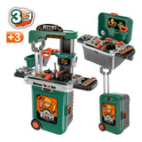 Replay Kids Deluxe Tools 3 Em 1 Bancada Maleta De Ferramentas Infantil