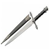 Réplica De Faca De Adaga Estilo Medieval Coroa Do Rei De 32 Cm Com Bainha