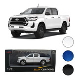 Replica Miniatura Carro Hilux Toyota Carrinhos Coleção Metal