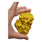 Réplica Pepita Ouro Barra Ouro 24k Enfeite Vitrine Pesada