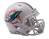 Réplica Unissex NFL Miami Dolphins Mini Speed Stylemiami Dolphins Capacete Riddell Mini Speed Estilo 2018  Cores Do Time  Tamanho único