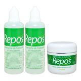 Repos 2 Amaciantes De Cutículas 120ml 1 Creme De Cuti 120gr